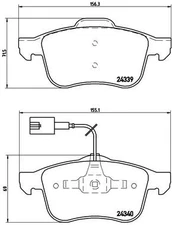 Front axle Brembo P 23 103 brake pad set, disc brake for Alfa Romeo