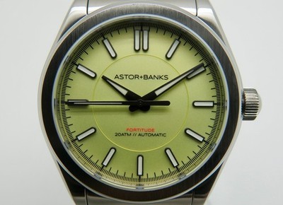 Astor + Banks Fortitude Lite Maiz Men's 37mm St.Steel Automatic Wristwatch w/Box