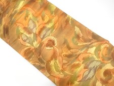 7491990: JAPANESE KIMONO JAPANESE FUKURO OBI / WOVEN CHINESE FLOWER