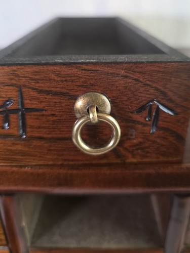 Vintage Apothekerschrank koreanische Kräutermedizin Aufbewahrung "YAK JANG" 15 Schubladen Schmuck - Bild 15 von 19