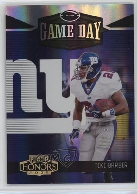 2005 Playoff Honors Game Day Holofoil /100 Tiki Barber #GD-11 4at