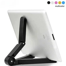 Multifunctional Foldable Tablet Stand Holder Adjustable Angle for iPad & Phones
