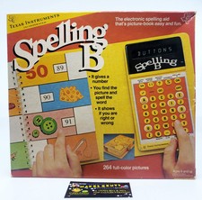 1978 Vintage Texas Instruments Spelling B - Box Only - No Game - Prop Novelty