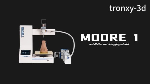 Keramik 3D Drucker Ton 3D Druck mit Schneckengetriebe-Geschwindigkeitsreduzierer - Video 1 van 1