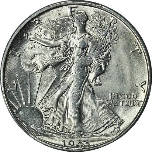 1943-S Walking Liberty Half Dollar — photo from the most recent tracked eBay sale