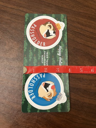 Walt Disney World Chip und Dale Jahreskarte Holder Holiday Magnet Set 2019 - Bild 6 von 10