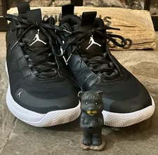 Nike Air Jordan Jumpman Flight 2020 Black-White-Electric Green, Men's 11 - EUC