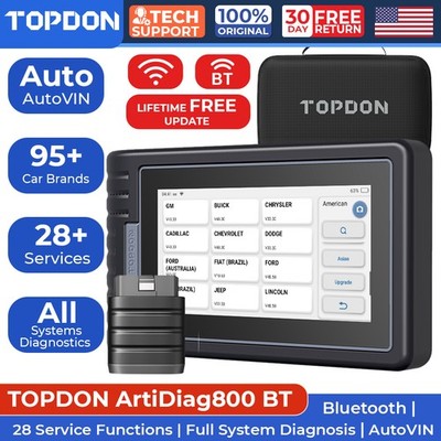 TOPDON OBD2 Scanner ALL System Diagnostic Scan Tool Auto Code Reader AD800BT