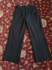 Vuori Elevation Trouser Womens Size M Black Heather Wide Leg High Rise Stretch 
