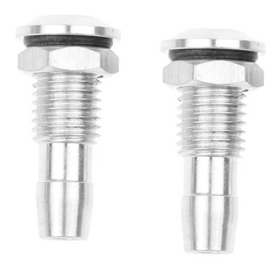 2 Stück Aluminium RC Boot Wasserauslässe Gewinde mit O-Ring Schrauben für RC Boot7803