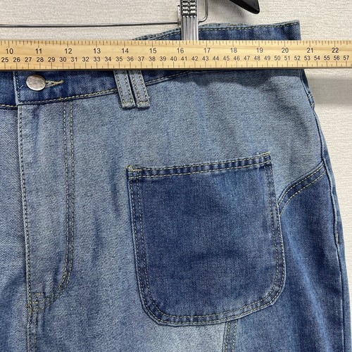 Upcycling überarbeitete Patchwork Jeans Festival Boho Damen 2x Maße lesen - Bild 8 von 11