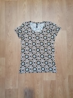 Laura Torelli Sommer T-Shirt Shirt Gr. S 36 bunt mit Motiv Top