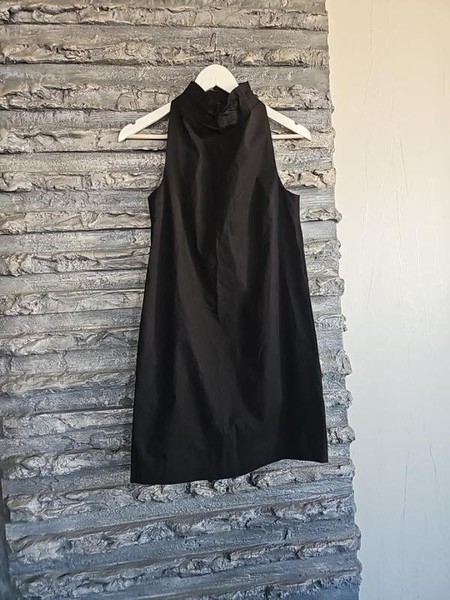 Women COS Dress Black Cotton XXS