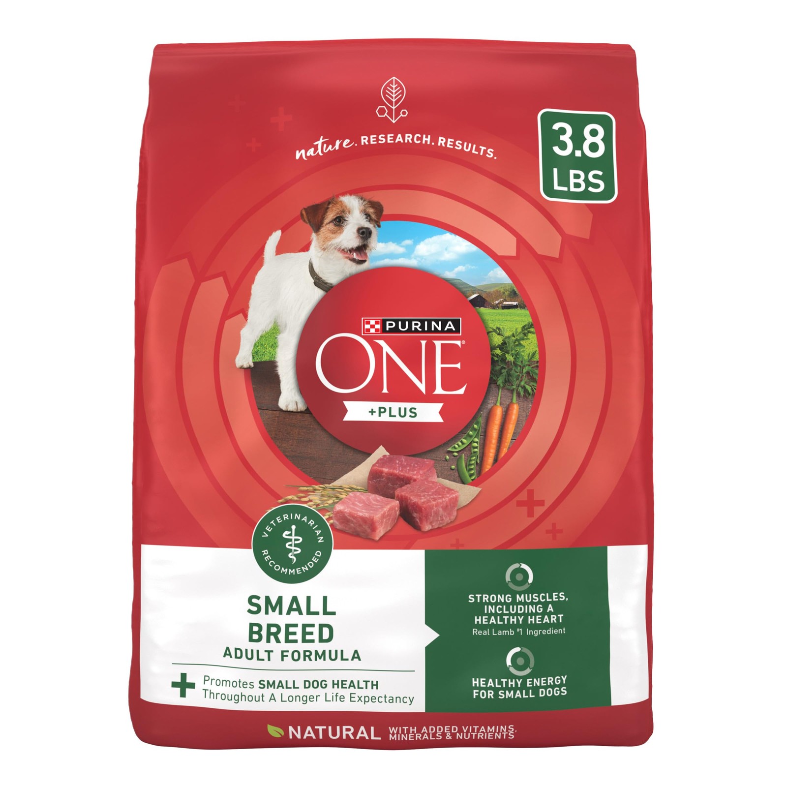 Purina ONE Plus Small Breed Lamb and Rice 3.8 Pound (Pack of 1), Other 