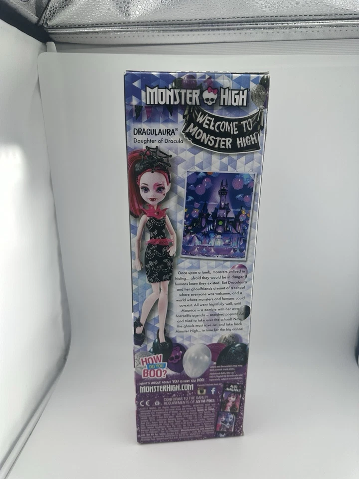 2015 Mattel DRACULAURA Fashion Doll Welcome to Monster High Gen2 Vampire 11" - Image 3 of 4