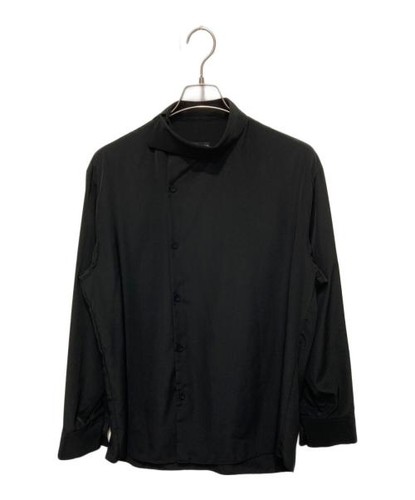 Lad Musician, LAD MUSICIAN Diagonal Big Shirt black 2224-107