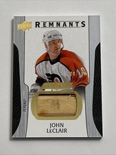 2024-25 UD Engrained Icons John LeClair Remnants /100 Stick Memorabilia
