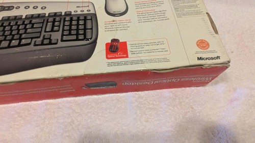 Microsoft Wireless Optical Desktop Keyboard and Mouse K51-00024 NEW Sealed Box - Picture 8 of 11