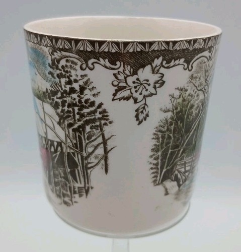 JOHNSON BROTHERS FRIENDLY VILLAGE ENGLAND COVERED BRIDGE 3 1/2" Coffee Mug Cup - Picture 3 of 7