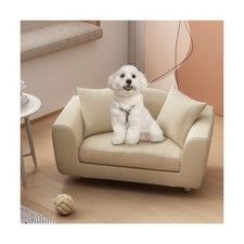 Dog Sofa Bed for Small Dogs, Supportive Foam Dog Couch with Washable Cushion ...