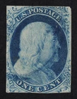 CKStamps: US Stamps Collection Scott#9 1c Franklin Used CV$95