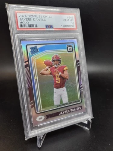 Jayden Daniels Holo Prizm (RC) PSA 10 2024 Donruss Optic Rated Rookie #248
