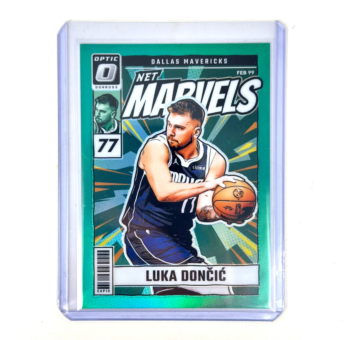 2024/25 Panini Donruss Optic Luka Doncic #17 Net Marvels Green /5
