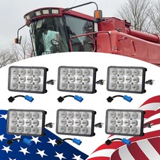 6PCS LED Cab Light Work Light For Case IH Combines 2144 2166 2188 2344 2366 2377