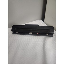ACCO Adjustable 3 Hole Punch Black Metal Desktop Paper Puncher Office Supply
