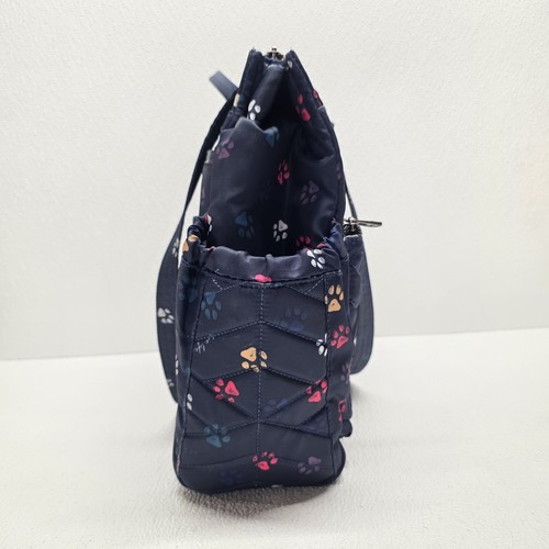 Lug Large Tote Shoulder Bag Purse Soprano in Blue Multicolor Paw Prints - Picture 6 of 24