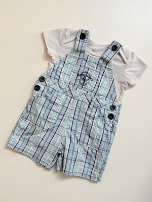 Baby Sommer Outfit 62/68 BERTI Latzhose & Liegelind Body Set Strand Meer Urlaub