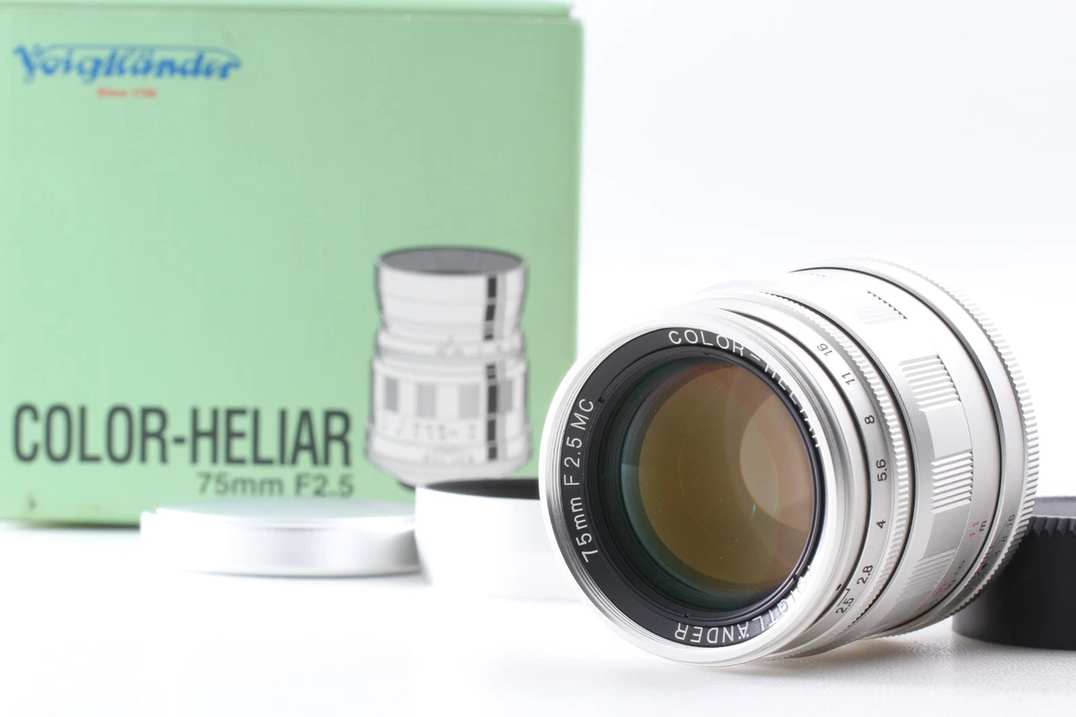 Voigtländer Camera Lenses 75mm Focal f/2.5 Maximum Aperture for