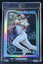 2024 Topps Chrome - Dane Myers RC, #46 Lightboard Logo Refractor SSP Marlins