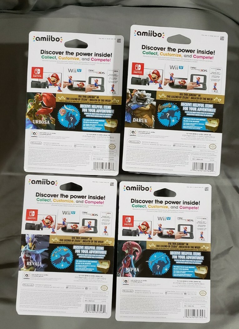 Zelda: Breath of the Wild (BOTW) Amiibo Lot ~ Daruk + Revali +