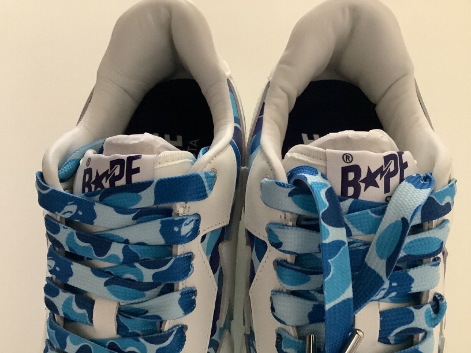 Size 10 - A Bathing Ape Bapesta Icon ABC Camo - Blue for Size 10 - A Bathing Ape Bapesta Icon ABC Camo - Blue for