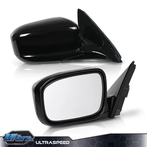 Fit For 2003-2007 Honda Accord Manual Folding Primed Power Mirror Set Of 2