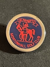 Rare Mortonhall Golf Club 3/4" Brass Stem Golf Marker - Edinburgh, Scotland