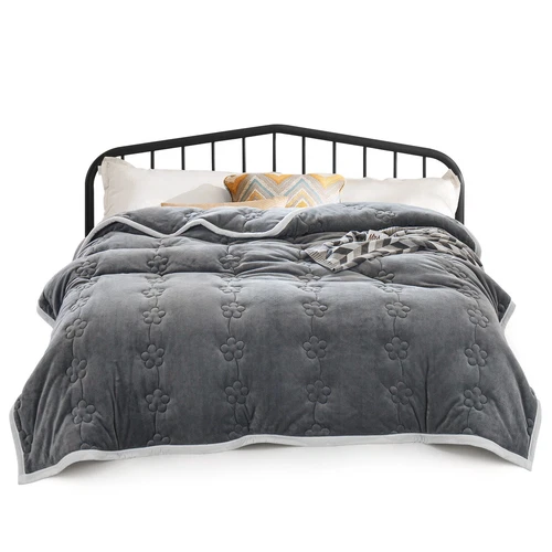 Flannel Blanket Winter Warm Reversible Twin Queen Size Plush Sofa Bed Blankets - Picture 8 of 55