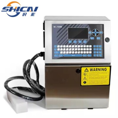 Industrial Expiry Date Ink Printing Continuous Automatic CIJ Inkjet Printer-