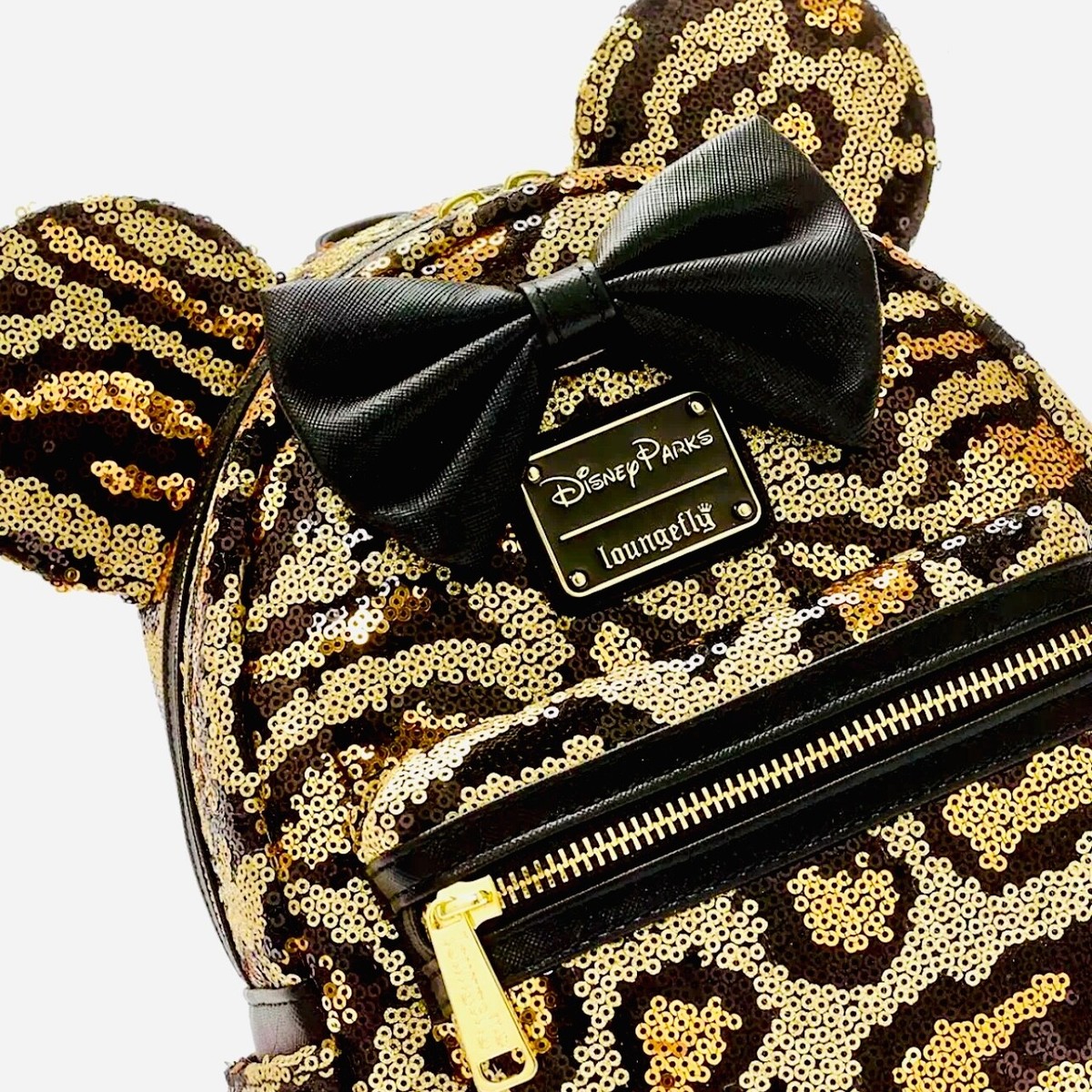 Disney Parks Animal Kingdom Leopard Print Sequin Loungefly | eBay