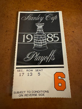 1985 Stanley Cup Conference Finals Hockey Ticket Philadelphia Flyers Nordiques 3