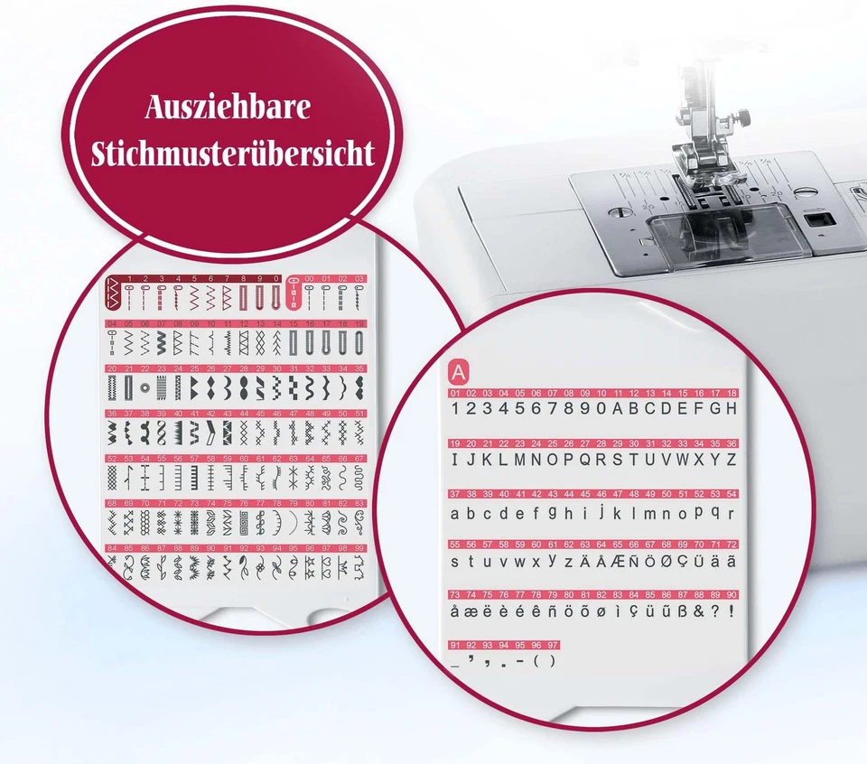 CARINA Rubin Nähmaschine mit mehr als 200 Stichfunktionen - Bild 4 von 4