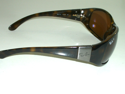 RAY-BAN RB4110 710/57 THICK SHINY TORT COLOR BROWN POLARIZED  display picture 2