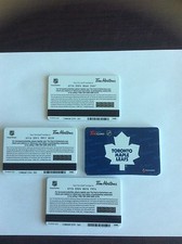 Tim Hortons Toronto Maple Leafs Gift Cards. LOT OF 100 CARDS. Mint Condition.