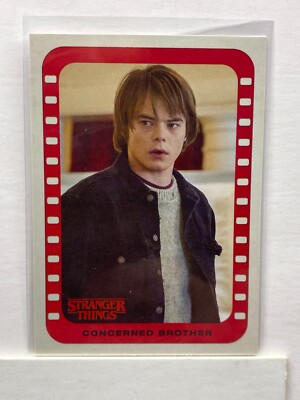 2018 Topps Stranger Things Sticker Concerned Brother #9 Netflix Horror  Z5