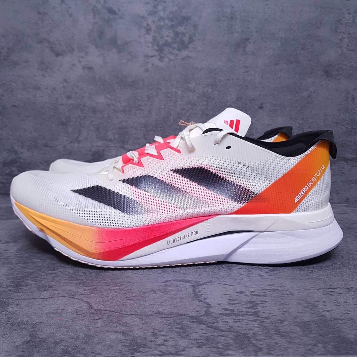 ADIDAS‎ Adizero Boston Marathon 12 Running Shoes Mens 13 Ivory Solar Red IG3320 Buy adidas Adizero Boston 12  main image 2