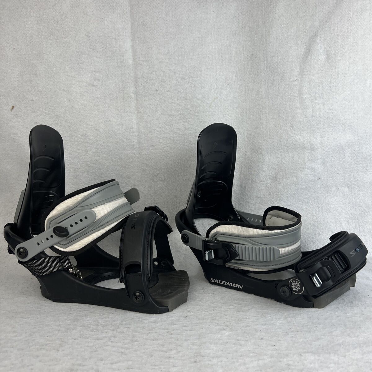 Salomon SP1 Snowboard Bindings Size M/L Black | eBay Salomon SP1 Snowboard Bindings Size M/L Black | eBay