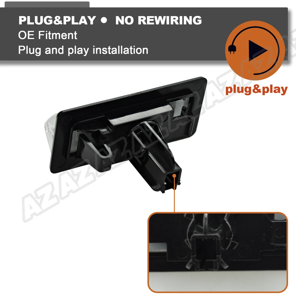 2X LED License Plate Light For Nissan Rogue Altima Pathfinder Sentra Infiniti Foto 4 de 4