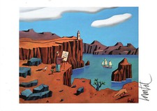 EX-LIBRIS LE PEINTRE DU CANYON NUMEROTE ET SIGNE DE LOUSTAL NEUF