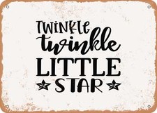METAL SIGN - Twinkle Twinkle Little Star - 2 - Vintage Look Sign